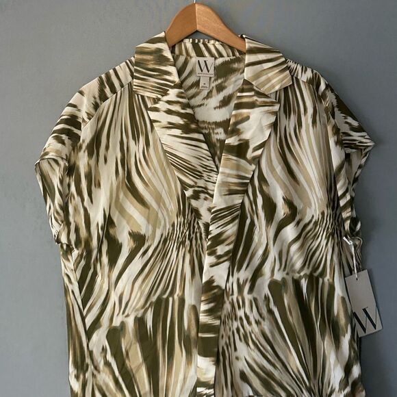 🎉5 for $45 🎉NWT Worthington Wrap Top Blouse Shirt Women Size M - Picture 4 of 5